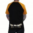 Eat Dust Mens Blk/Gold baseball top